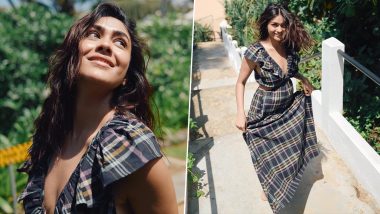 Mrunal Thakur 'Well Plaid' The Summer Style In A Checkered Maxi Dress (View Pics)